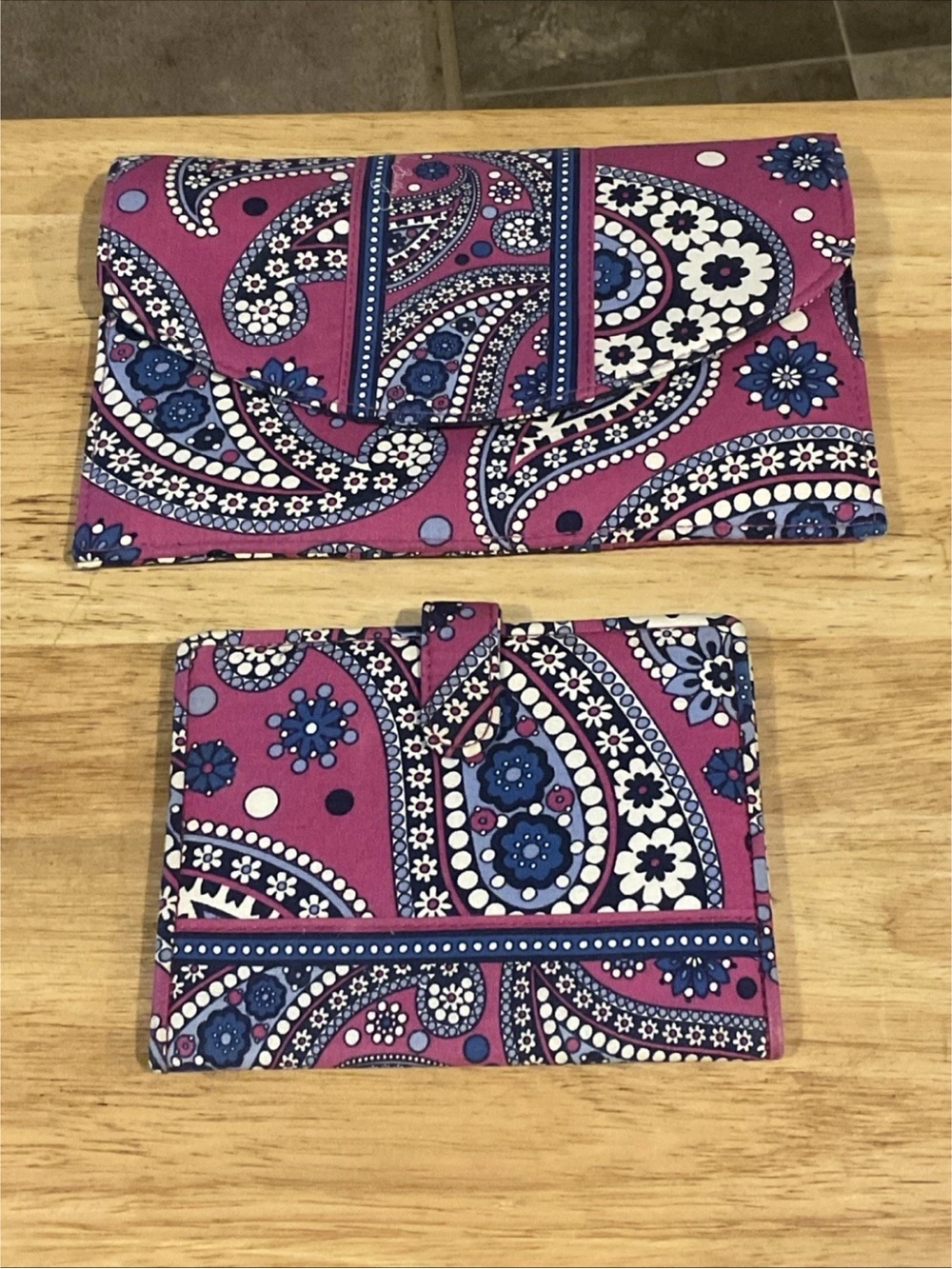 Vera Bradley Boysenberry Envelope Clutch w/Wallet NEW